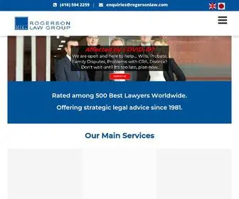 Rogersonlaw.com(Toronto Estate Lawyers) Screenshot