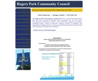 Rogerspark.org(Rogers Park Community Council) Screenshot