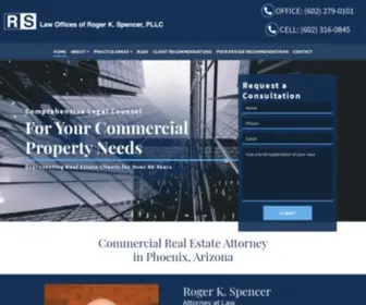 Rogerspencerlaw.com(Spencer, PLLC) Screenshot