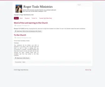 Rogerteale.org(Roger Teale Ministries) Screenshot