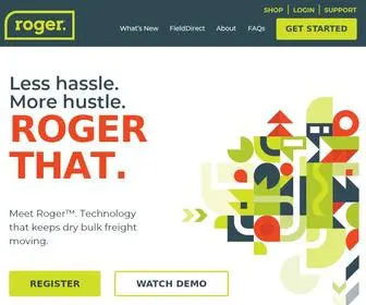 Rogerthat.com(Less hassle. More hustle. Meet Roger. Technology for truckers) Screenshot