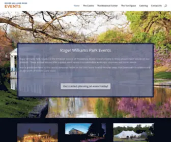 Rogerwilliamsparkevents.com(Roger Williams Park Events) Screenshot