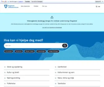 Rogfk.no(Rogaland fylkeskommune) Screenshot