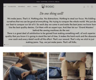 Rogic.in(The Premium Indian Denim Brand for Men) Screenshot