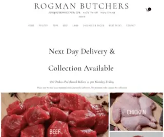 Rogmanbutchers.com(High Quality Meat Delivered From Brighton Based Rogman Butchers) Screenshot