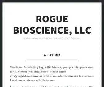 Roguebioscience.com(Southern Oregon's Premier Industrial Hemp Processor) Screenshot