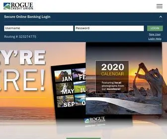 Roguecu.org(Rogue Credit Union offers a wide variety of financial services to its members and) Screenshot