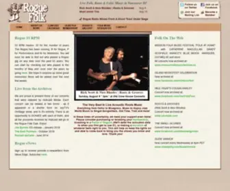 Roguefolk.bc.ca(The Rogue Folk Club) Screenshot