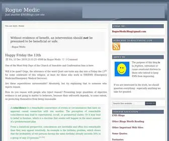 Roguemedic.com(Just another EMSBlogs.com site) Screenshot