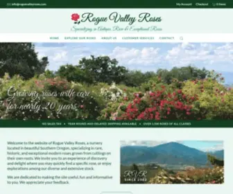 Roguevalleyroses.com(Specializing in Antique) Screenshot