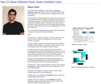 Rohanchitnis.com(Rohan Chitnis) Screenshot