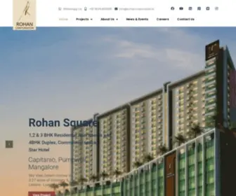 Rohancorporation.in(Rohan Corporation is Known for Flats) Screenshot