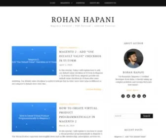 Rohanhapani.com(Rohan Hapani) Screenshot