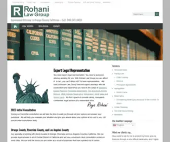 Rohanilawgroup.com(Rohani Law Group) Screenshot