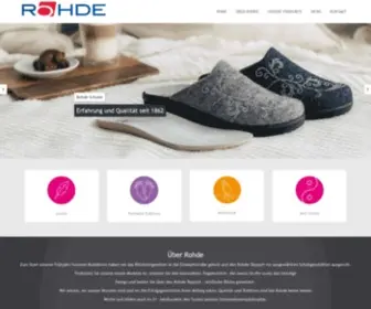 Rohde-Schuhe.de(ROHDE Shoes) Screenshot