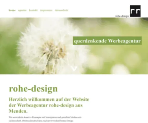 Rohe-Design.de(Günstige Werbeagentur aus Menden im Sauerland) Screenshot