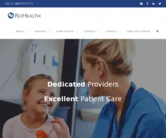 Rohealth.com(Health Care Staffing) Screenshot