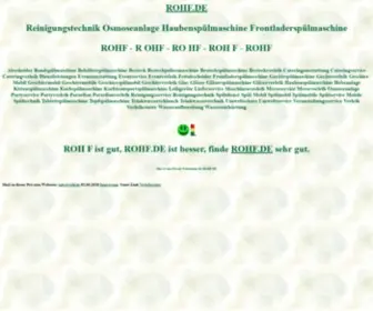 Rohf.de(Spülmobil) Screenshot