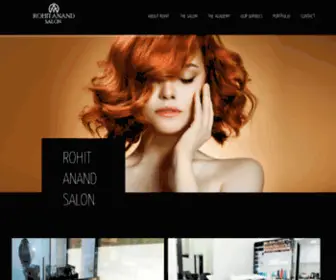 Rohitanandsalon.com(Rohit Anand Salon) Screenshot