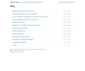 Rohityadav.cloud(Blog posts and talks by Rohit Yadav. Blog) Screenshot