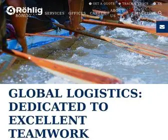 Rohlig.com(Röhlig Logistics offers excellent logistics services all over the world. We manage your freight) Screenshot