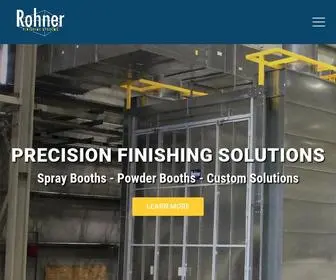 Rohnerspraybooths.com(Rohner) Screenshot