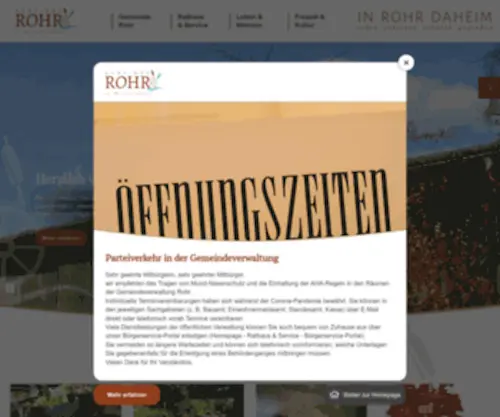 Rohr-MFR.de(Gemeinde Rohr) Screenshot