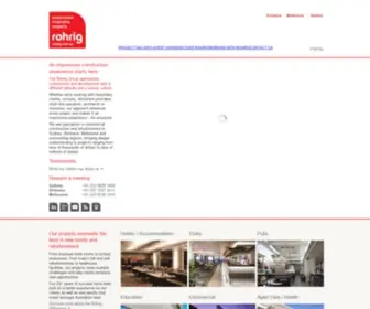 Rohrig.com.au(Commercial construction company) Screenshot