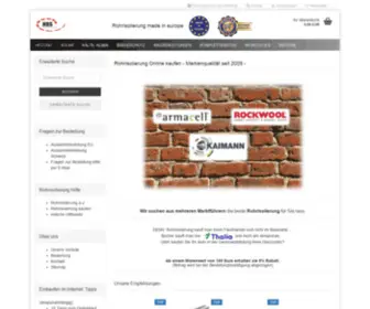 Rohrisolierung-Onlineshop.de(Rohrisolierung und Zubehör ) Screenshot