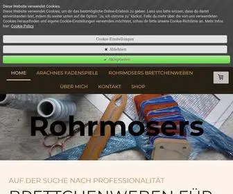 Rohrmosers.com(Brettchenweben f) Screenshot