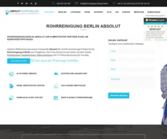 Rohrreinigung-Absolut.berlin(ABSOLUT®) Screenshot