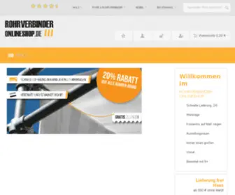Rohrverbinder-Onlineshop.de(Online shop rohrverbinder und rohr) Screenshot