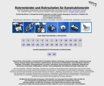 Rohrverbinderfittings.de(Rohrverbinder Rohrschellen Gerüstschellen T) Screenshot