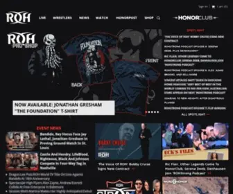 Rohwrestling.com(ROH Wrestling) Screenshot