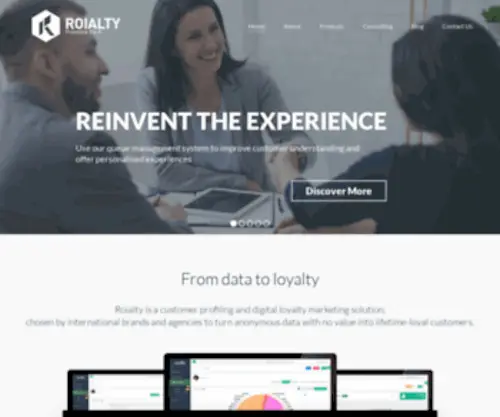 Roialty.com(Digital loyalty marketing solution) Screenshot
