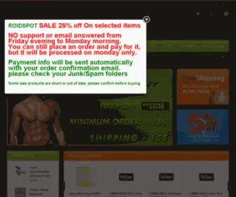 Roidspot.net(Bodybuilding with steroids) Screenshot