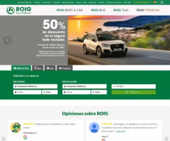 Roig.com(ROIG RENT A CAR) Screenshot