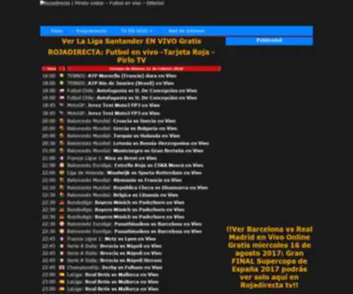 Rojadirectaonlinetv.tv(Rojadirectaonlinetv) Screenshot