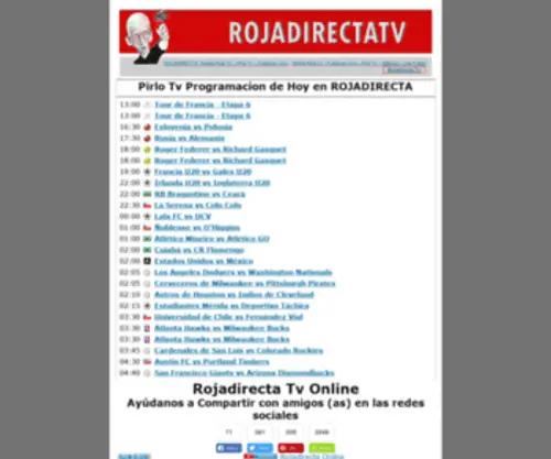 Rojadirectatv.info(Tarjeta roja tv) Screenshot