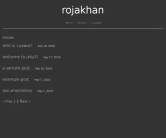 Rojakhan.com(De beste bron van informatie over famous people) Screenshot