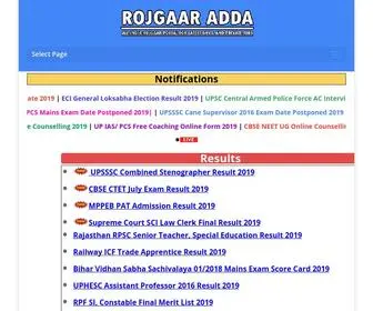 Rojgaaradda.com(Rojgaar Adda) Screenshot