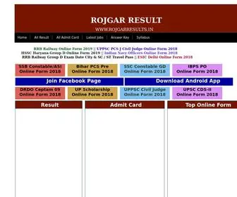 Rojgarresults.in(SARKARI RESULT 2018) Screenshot