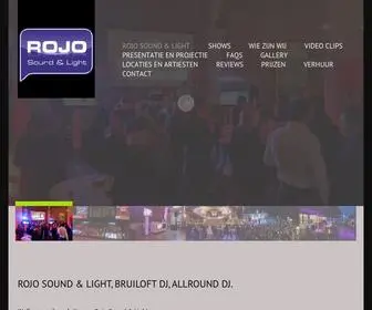 Rojosound.nl(Rojo Sound & Light) Screenshot