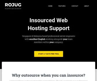 Rojug.com(Insourced Web Hosting Support) Screenshot
