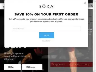 Roka.com(Performance Sunglasses) Screenshot