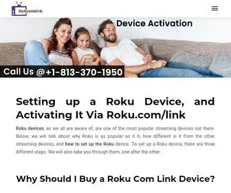 Rokcomlink.net(Roku.com/link) Screenshot