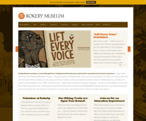 Rokeby.org(Rokeby Museum) Screenshot