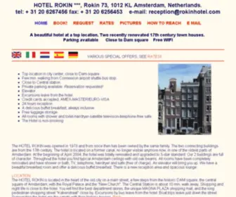 Rokinhotel.com(Rokin Hotel) Screenshot