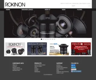 Rokinon.com(Rokinon) Screenshot