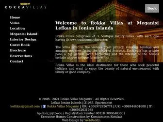 Rokka-Villas-Meganisi.gr(Rokka Villas at Meganisi Lefkas in Ionian Islands) Screenshot